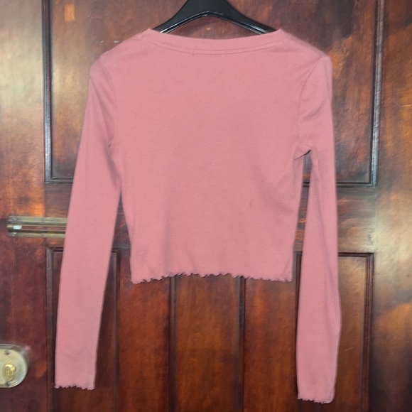 Forever 21 Pink Long Sleeve Woman’s Medium - Picture 3 of 3
